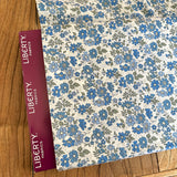 Capel Floret Y White/Blue - Bespoke  Liberty Tana Lawn