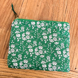 Liberty Tana Lawn Travel Pouch - Capel Emerald