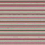 Lucello Linen - Red/Grey Stripe