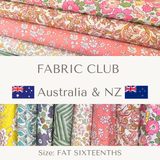Fat Sixteenths- Fabric Club Liberty Tana Lawn Bi - Monthly (Australia & NZ)