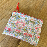 Liberty Tana Lawn Travel Pouch - Lodden Wild Cherry