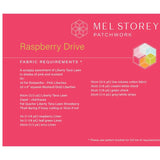 Raspberry Drive Quilt Pattern and Template Set