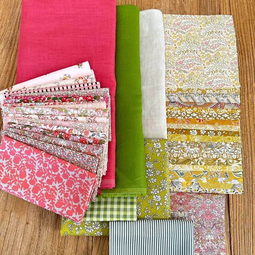 Raspberry Tea Quilt Pattern Raspberry Drive Liberty and Linen Quilt Kit – Mel Storey Patchwork