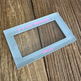 1 1/2" x 3" Rectangle Stamp