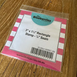 1 1/2" x 3" Rectangle Stamp