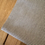 Woven micro check - Brown