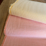 Sevenberry Cotton Seer Sucker - Orange Check