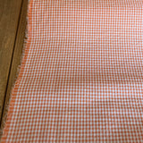 Sevenberry Cotton Seer Sucker - Orange Check